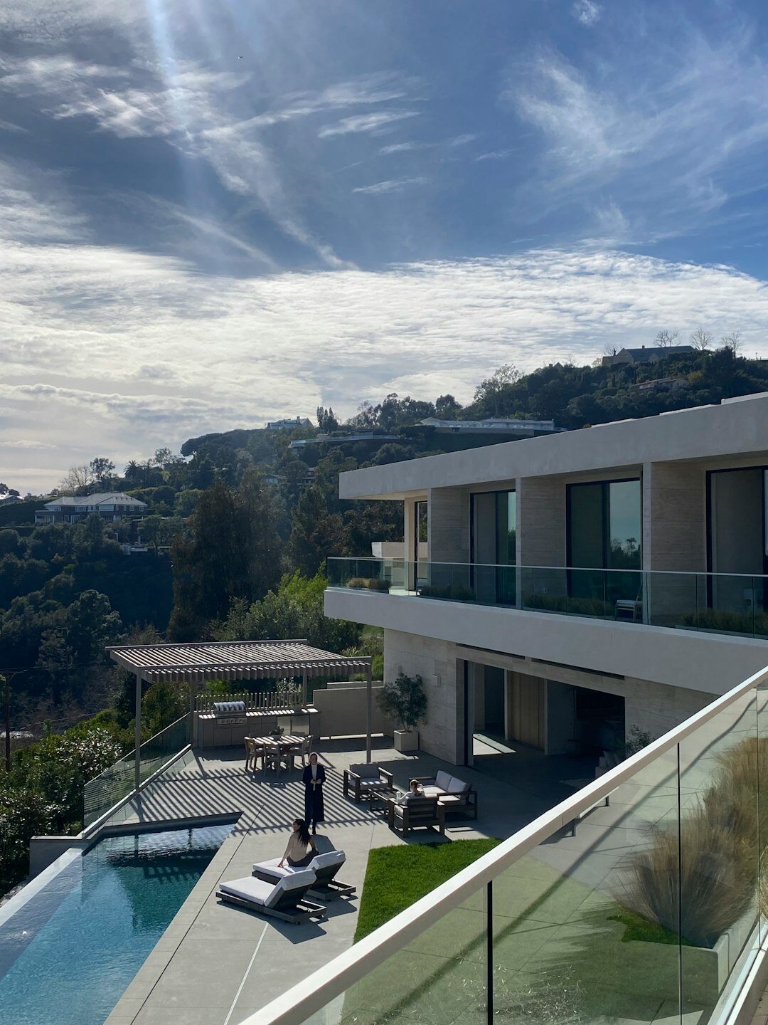 luxury celebrity mansion exterior