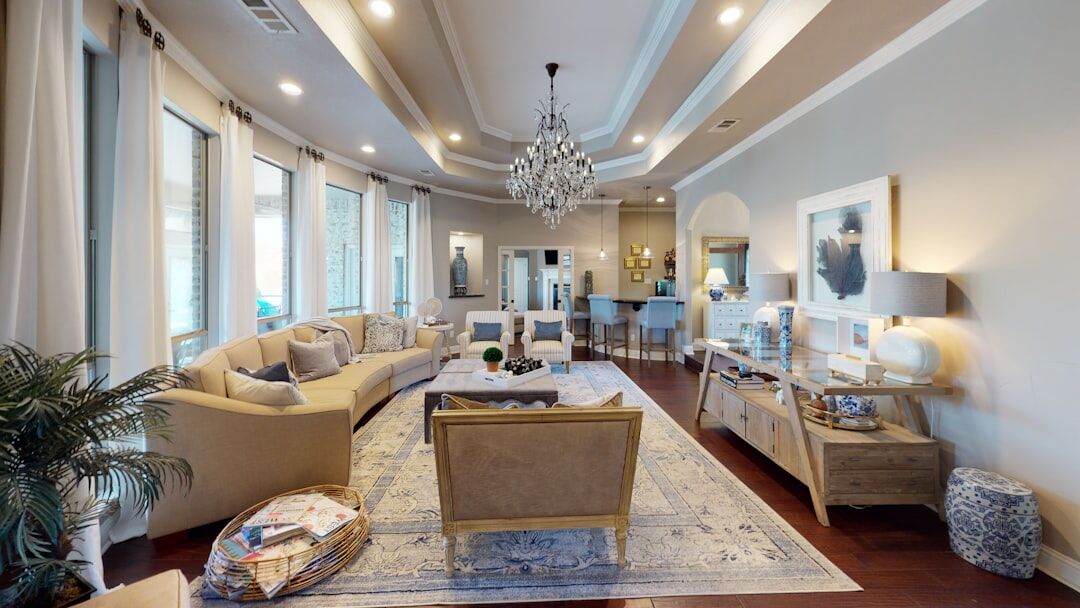 luxury celebrity mansion interior
